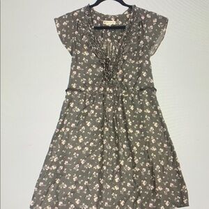 American Eagle Outfitters Gray Floral Mini Dress